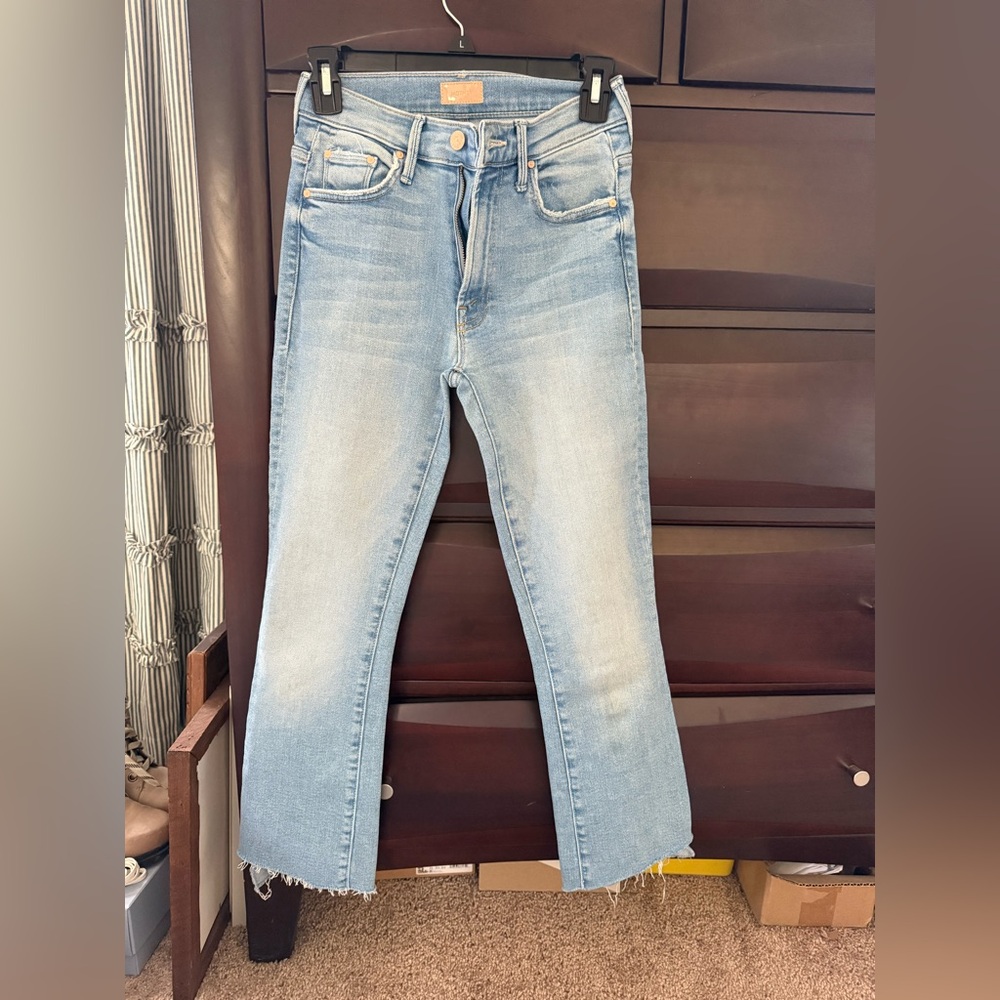 MOTHER crop step fray size 23